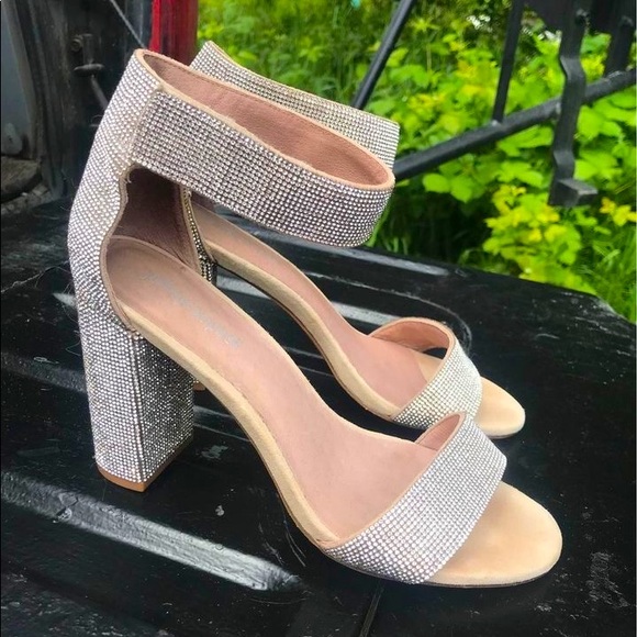 Jeffery Campbell sparkly heels worn once - Picture 1 of 4